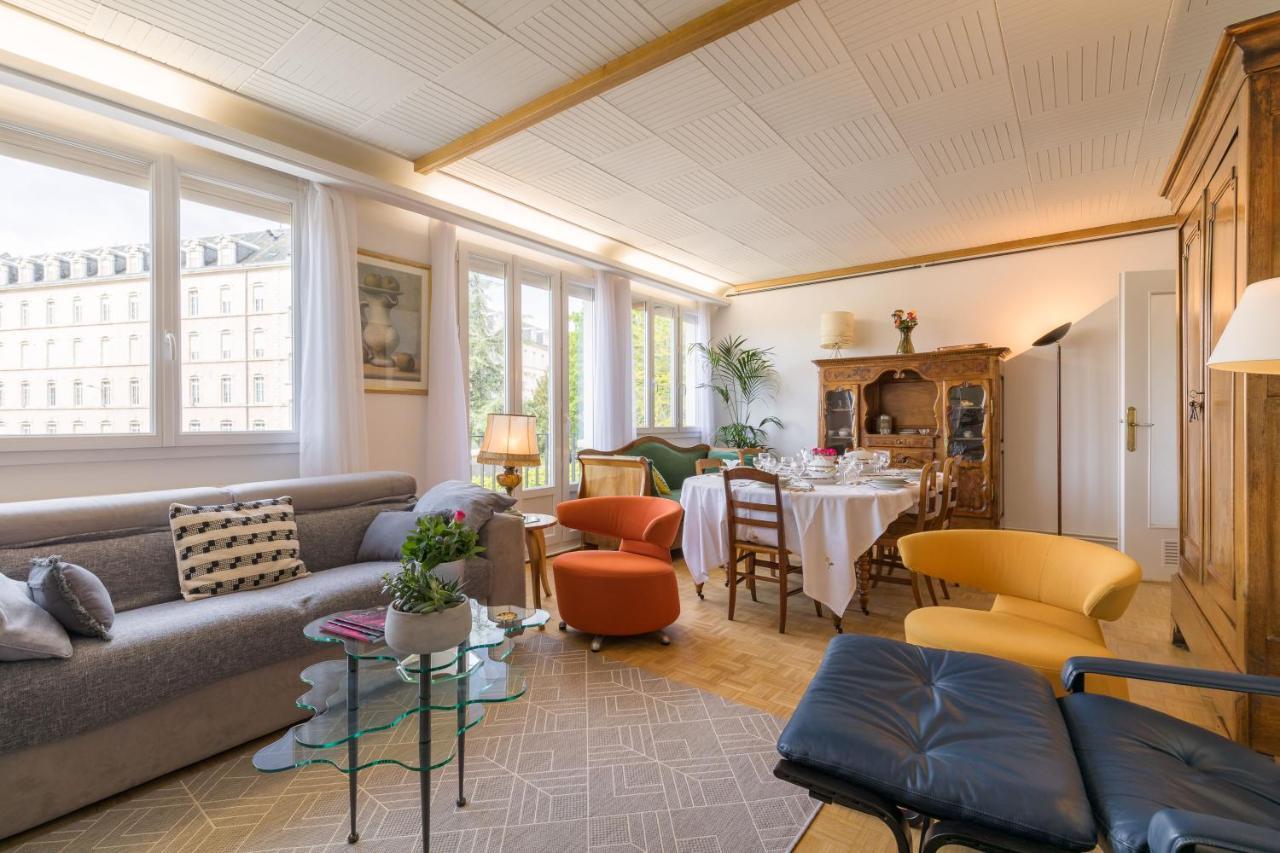 Appartement Climatise 100M2 7Mn Centre Ville Garage 5Pieces 5 Adultes Bebe Arrivee Autonome ディジョン エクステリア 写真