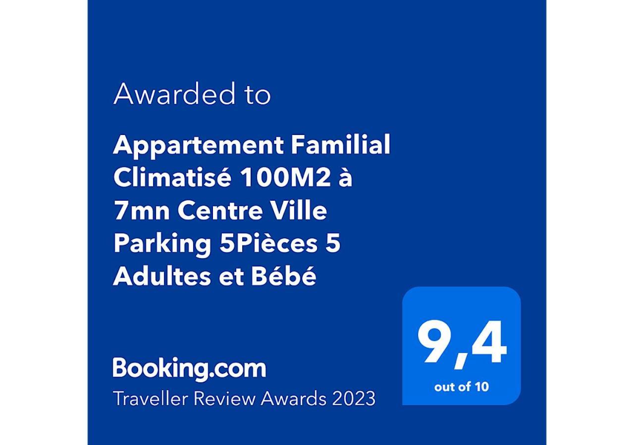 Appartement Climatise 100M2 7Mn Centre Ville Garage 5Pieces 5 Adultes Bebe Arrivee Autonome ディジョン エクステリア 写真